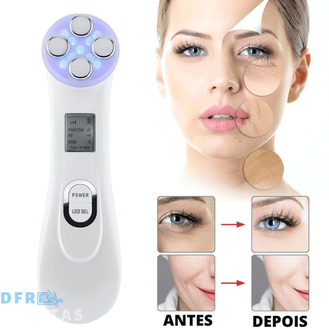 Aparelho Facial Tonifica e Rejuvenesce SkinBeauty Tratamento Facial 5 em 1