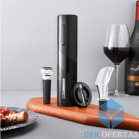 Abridor de Vinho Elétrico + Brindes e Frete Grátis