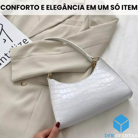 Bolsa de Ombro Feminina de Couro Francesca