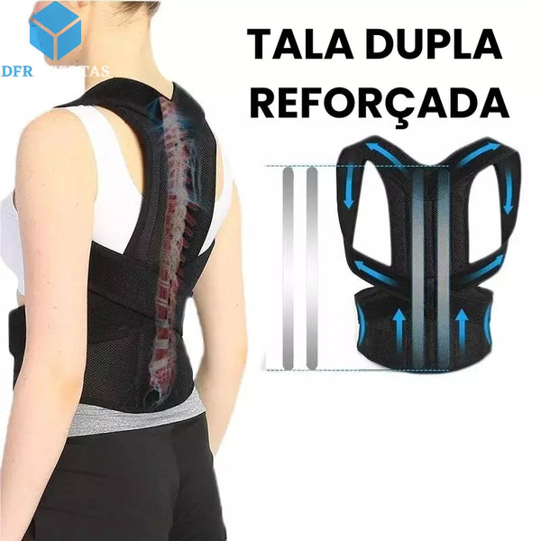 Corretor Postural Lombar Ajustável Premium