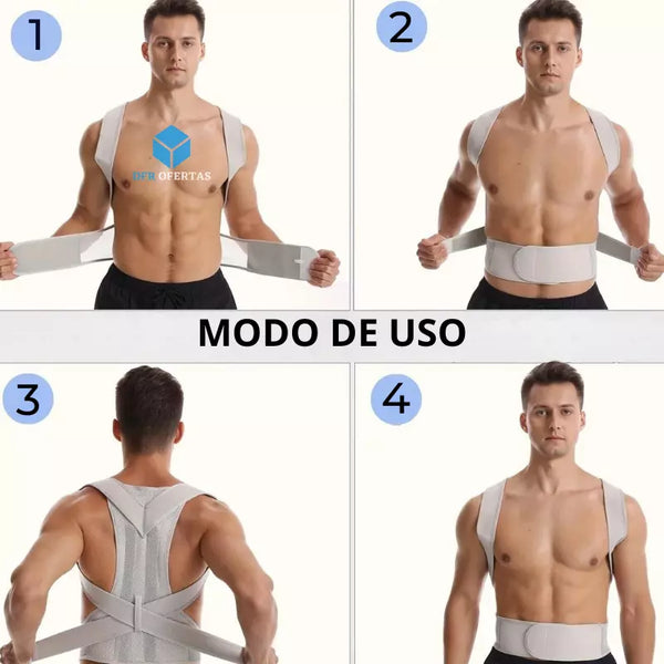 Corretor Postural Lombar Ajustável Premium