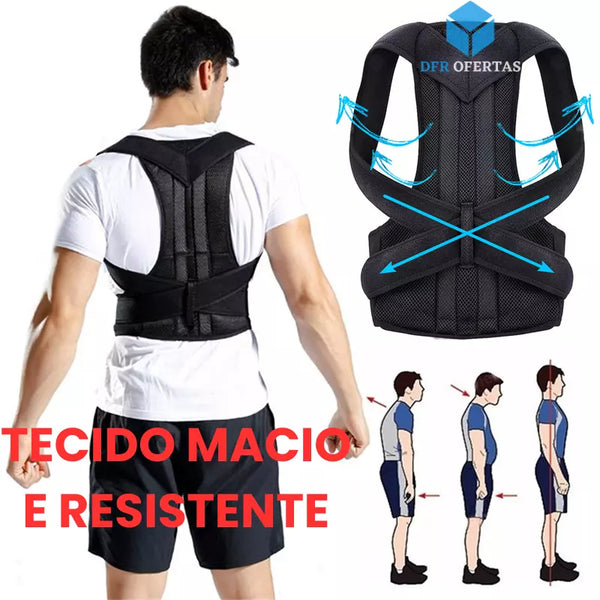 Corretor Postural Lombar Ajustável Premium