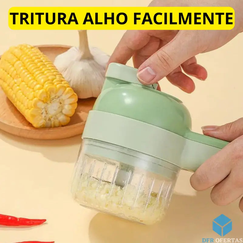 Cortador Fatiador Elétrico De Legumes 6 Em 1 CutterMax™