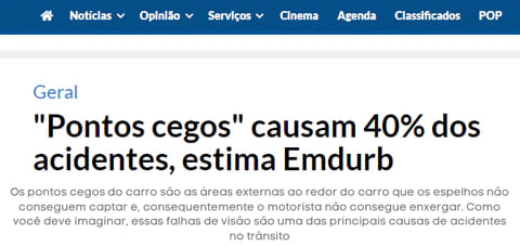 Espelho Anti Ponto Cego 360º Visão Completa