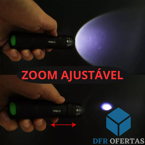 Lanterna Tática Luz Negra Ultravioleta Falcon 500