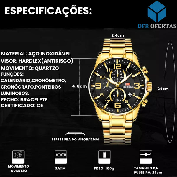 Relógio Masculino Premium de Luxo - King Max
