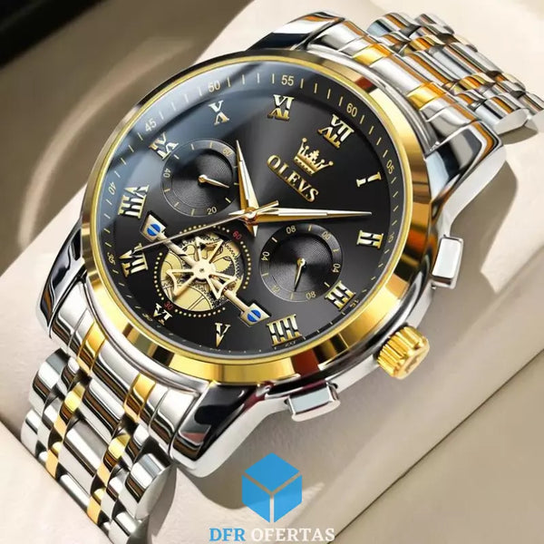 Relógio Masculino de Luxo Chrono Elite