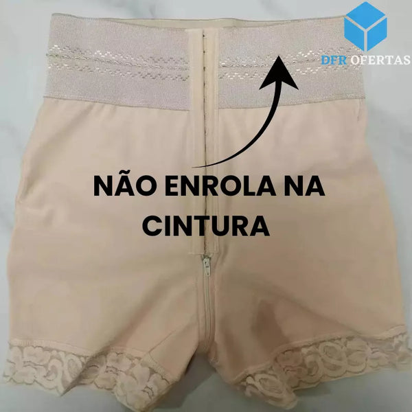 Short Cinta Modeladora Cintura Alta Compressão Slim Style