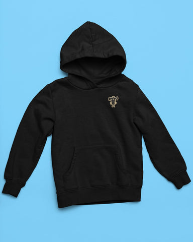 Black Bulls Logo Black Clover Anime Hoodie (Front & Back Design)