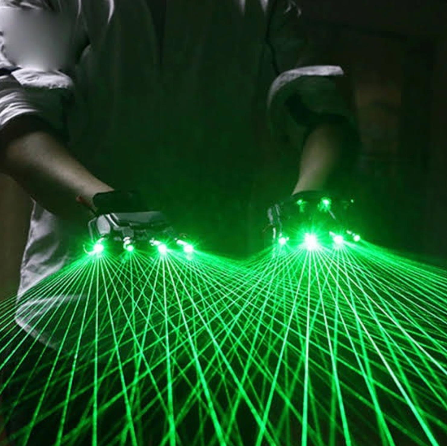 rave laser gloves