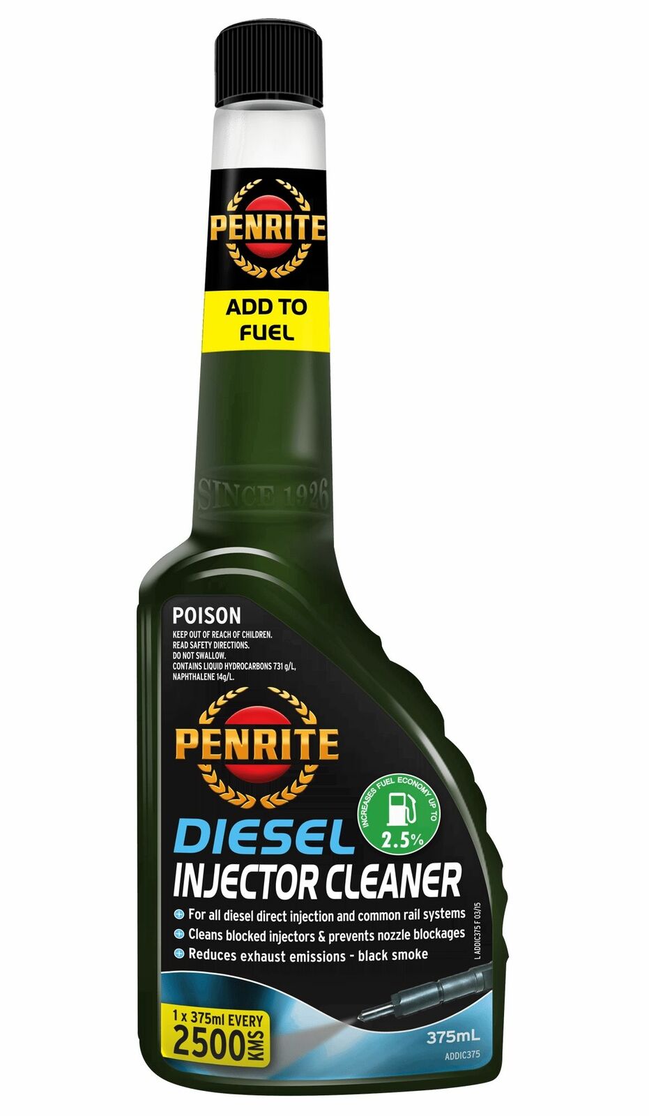 Penrite Diesel Injector Cleaner 375mL - ADDIC375 – Chemox