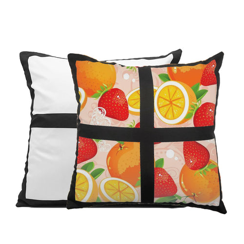 Sublimatible 2 color pillow covers 17×17