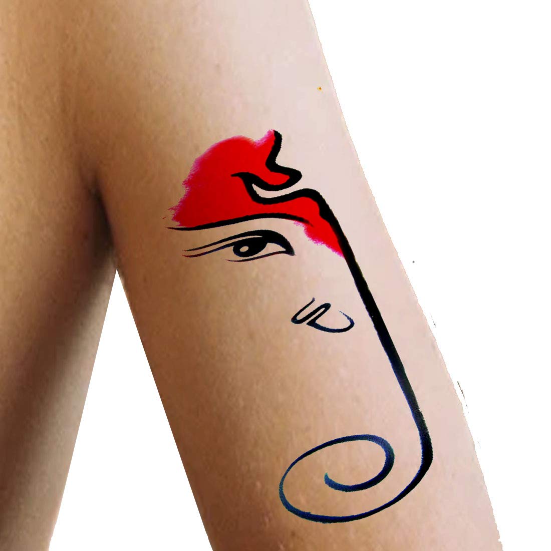 Indian Bharathiyar Angry Face Design Temporary Waterproof Tattoo For M   Temporarytattoowala