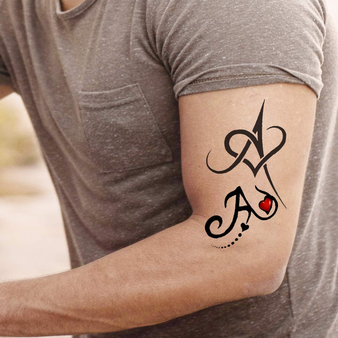 Voorkoms Name S Letter Body Temporary Tattoo Waterproof For Girls Men Women  11x6 cm : Amazon.in: Beauty