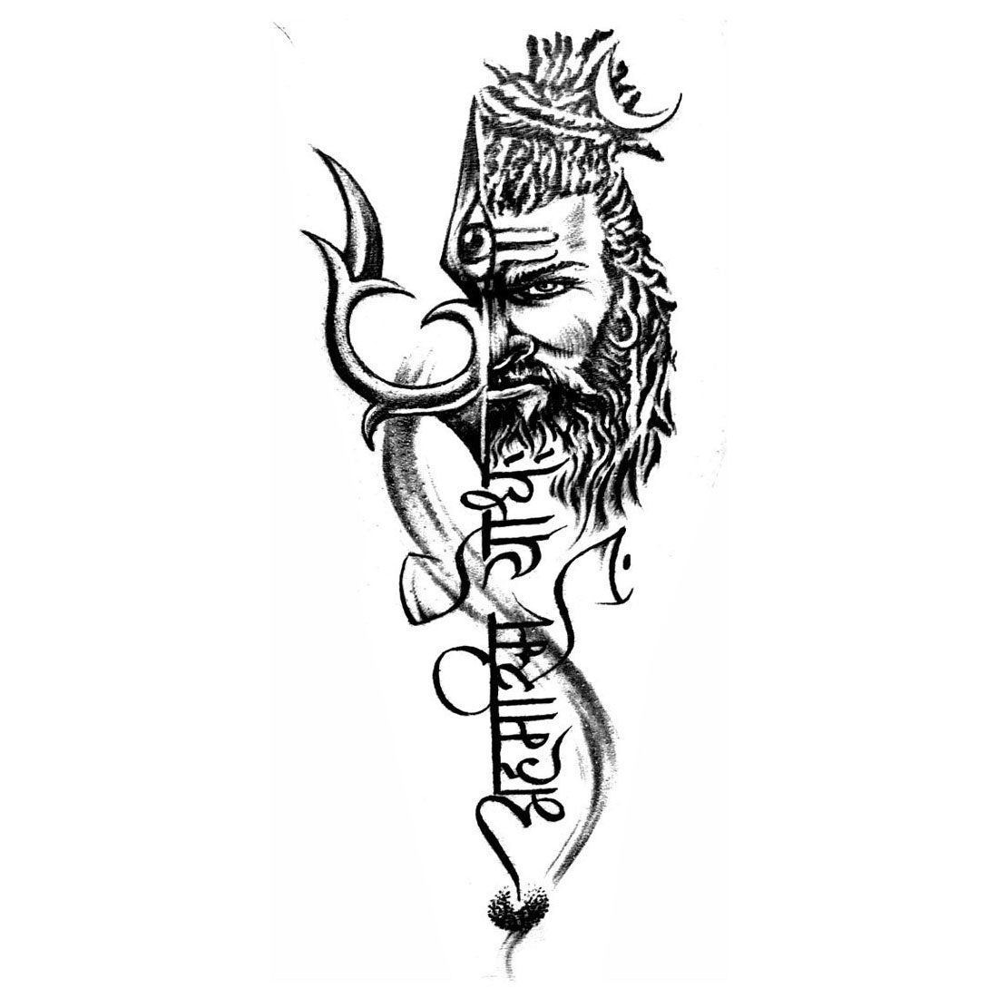 Shiva tattoo Design