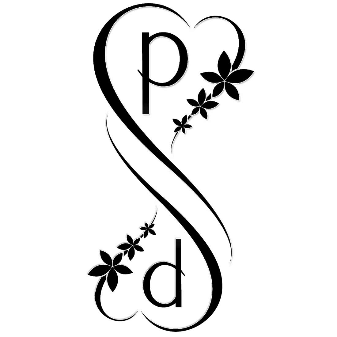 P Letter Tattoo DP Download  ShayariMaza