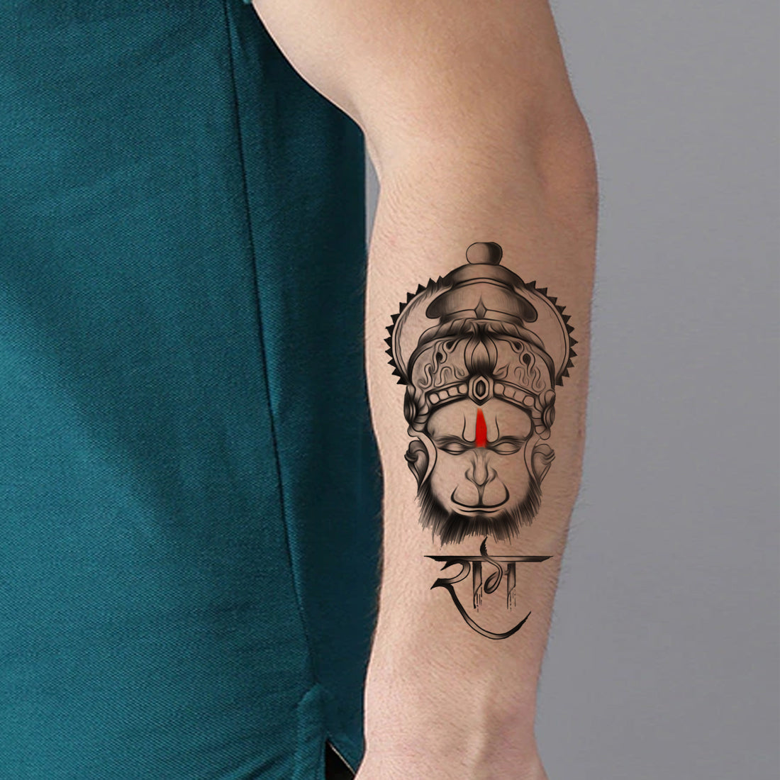 Koinstec Jai Shree Ram Tattoo God of Sticker Waterproof Men and Women  Temporary Body Tattoo - Walmart.com