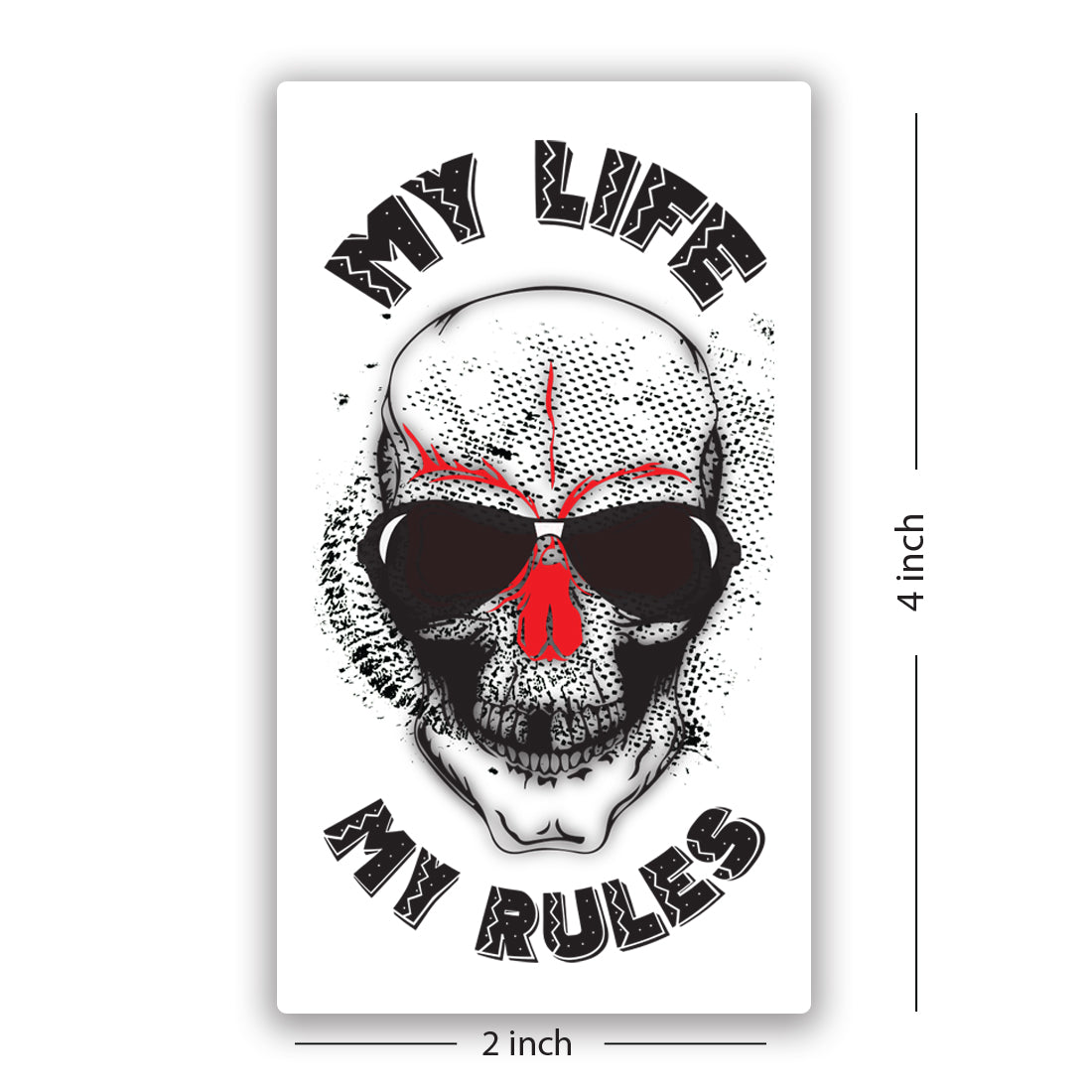 Monster MY LIFE MY RULES Men Women Waterproof Temporary Body Tattoo  Price  in India Buy Monster MY LIFE MY RULES Men Women Waterproof Temporary Body  Tattoo Online In India Reviews Ratings