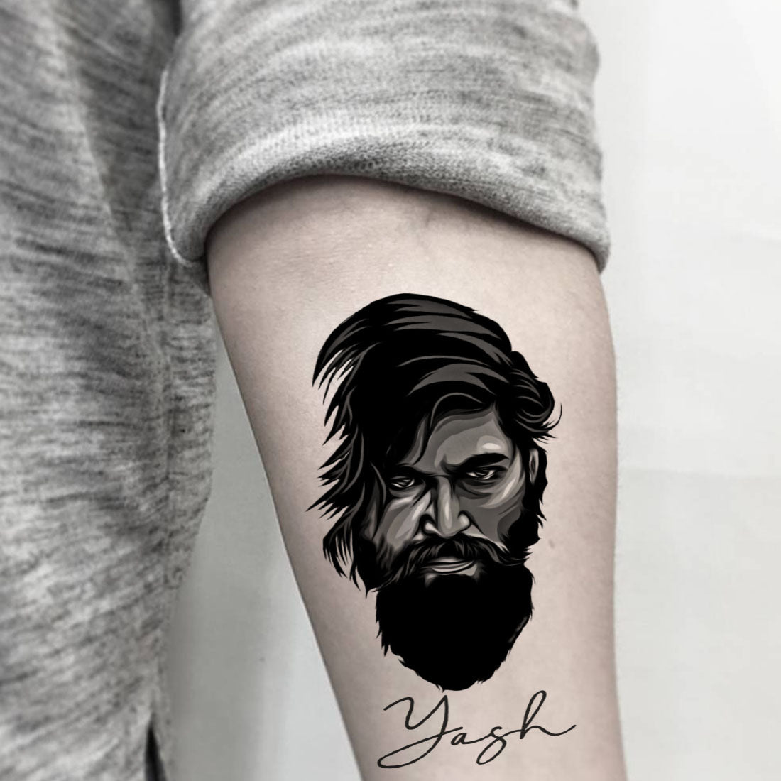 Actor Yash Portrait Tattoo By Mukesh Waghela The Best Tattoo Artist In Goa  At Bangalore Seminar  Best Tattoo Artist in Goa Safe Hygienic 1 Best  Tattoo Studio In Goa India