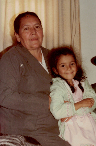 Tulia's Artisan Gallery Founder Karen Torres with her grandmother Ana Rosinda