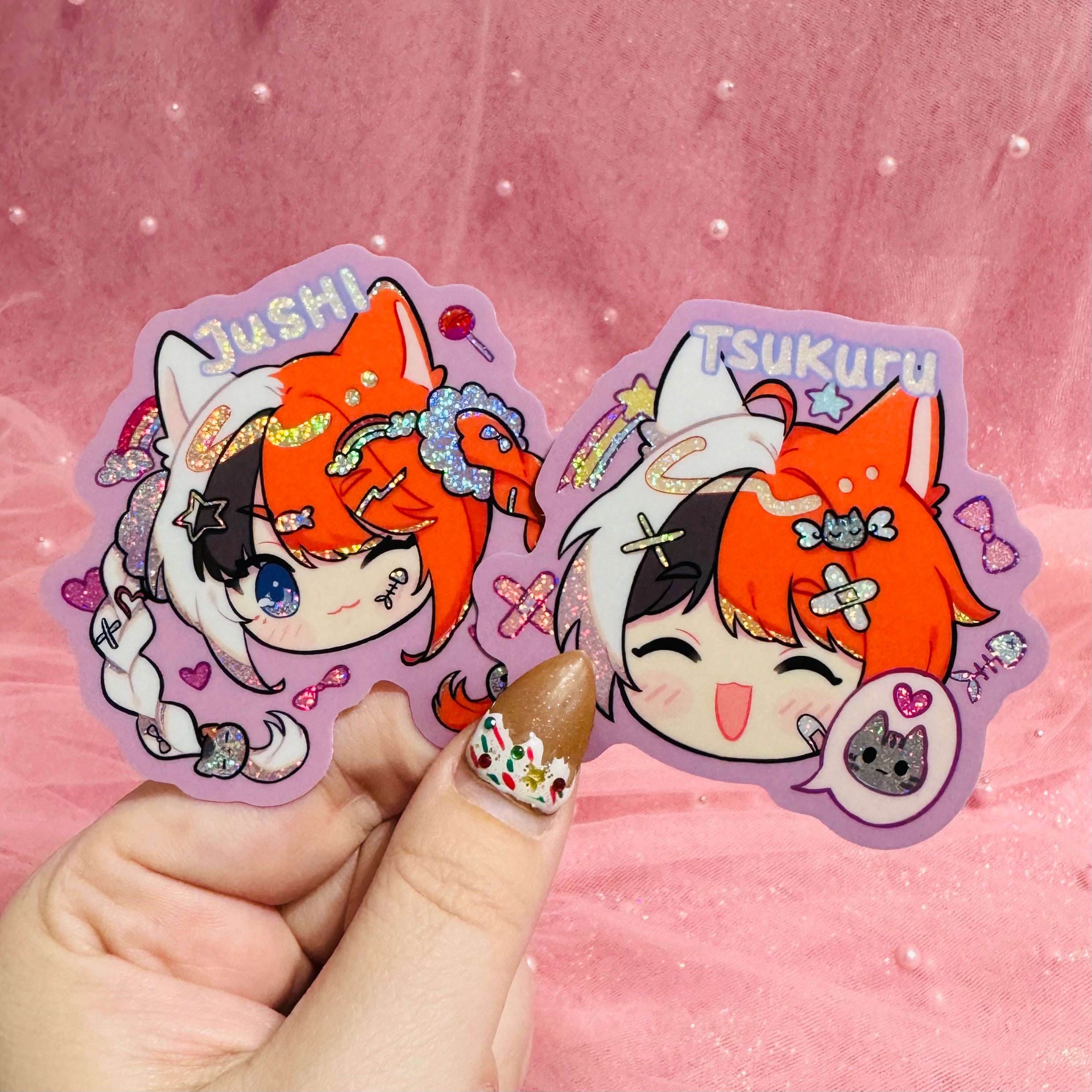 Jushi & Tsukuru Stickers (Kawaii Vers)
