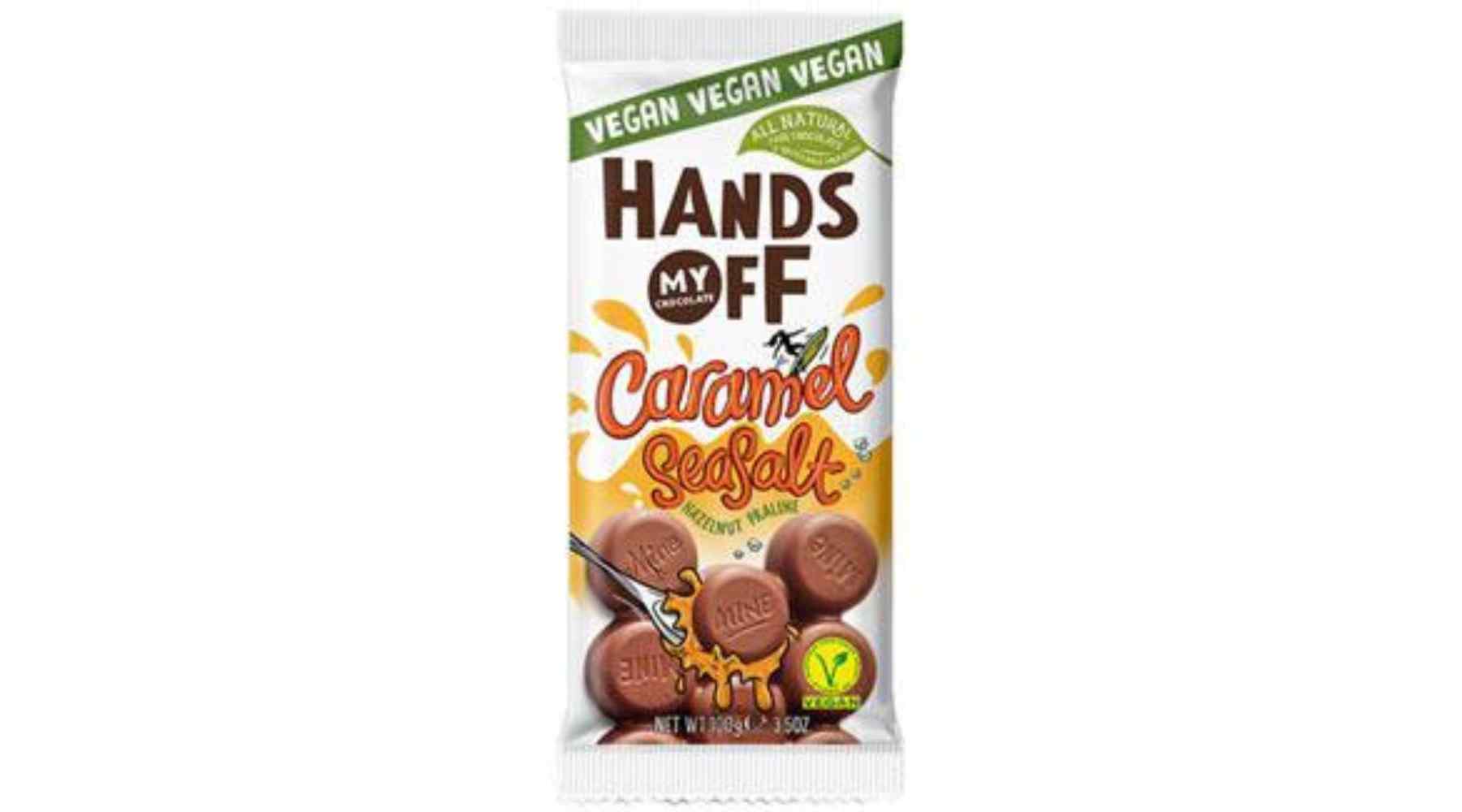 Caramel Sea Salt Hazelnut Praline Bar by Hands Off My Chocolate