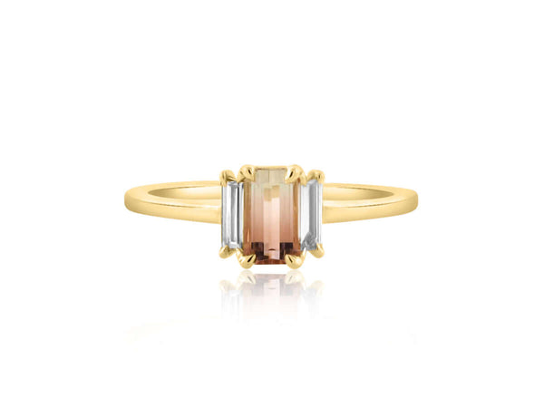 Tourmaline trinity ring