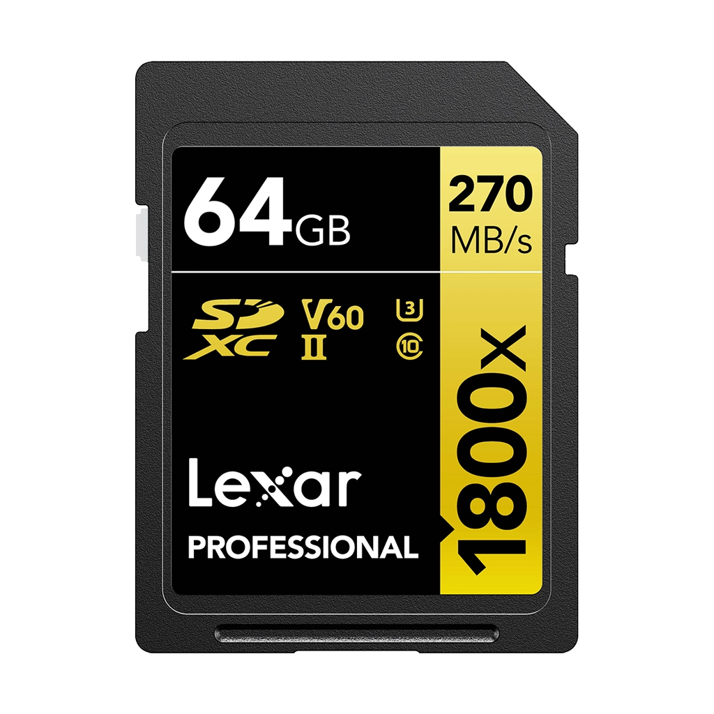 SanDisk 64GB Extreme PRO 300MB/s UHS-II V90 SDHC Memory Card