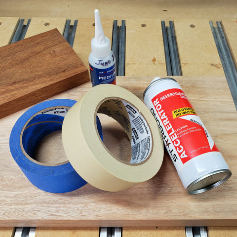 Masking Tape and CA Glue Method