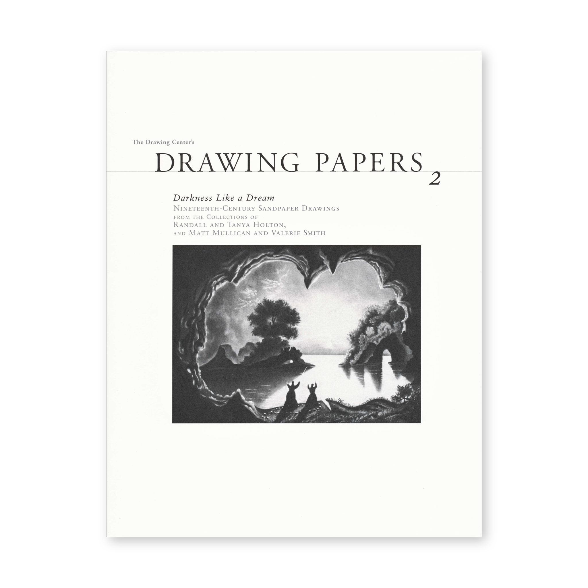 Front cover for "Darkness Like A Dream: Nineteenth Century Sandpaper Drawings"