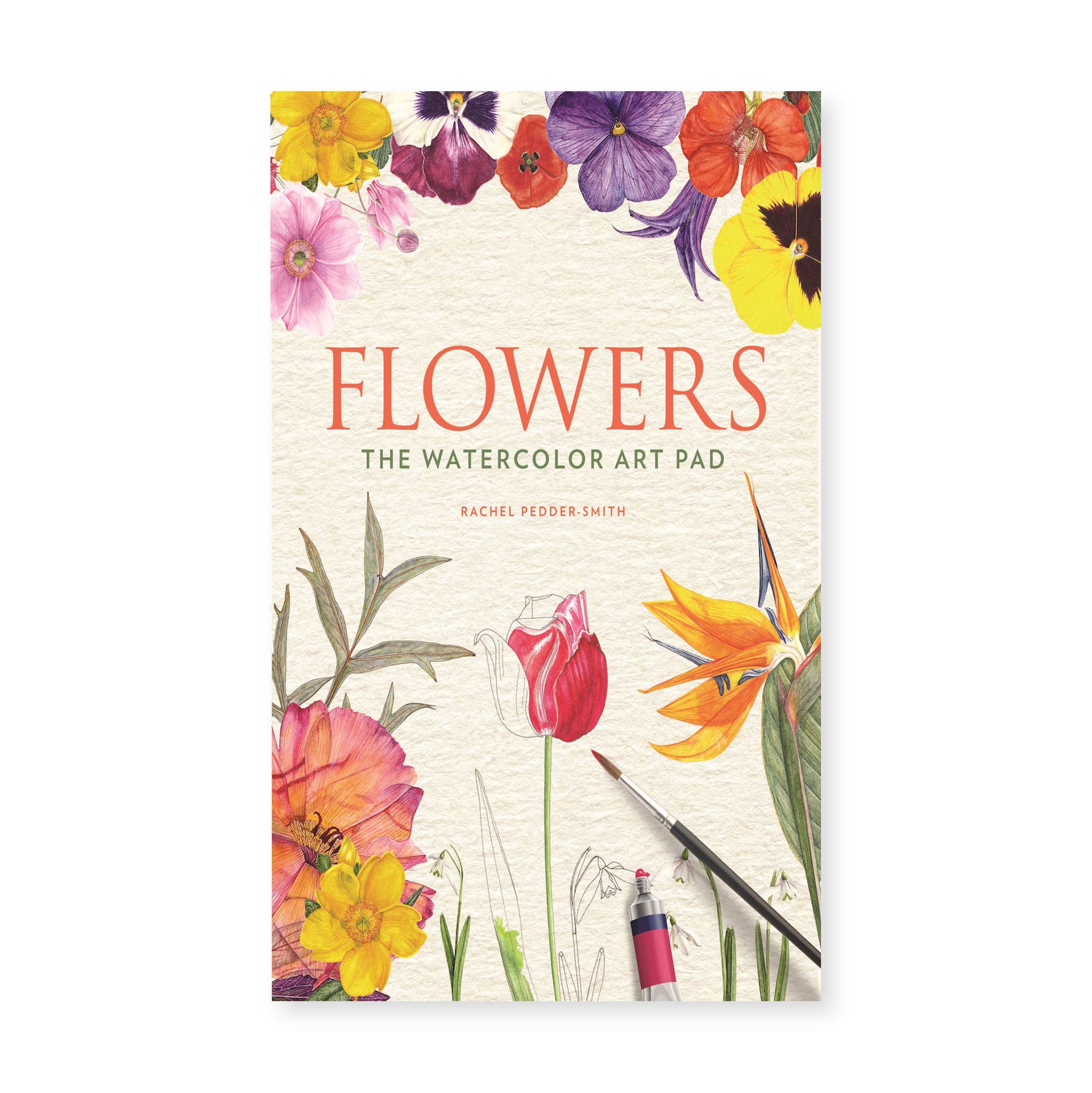 Front cover for "Flowers: The Watercolor Art Pad"