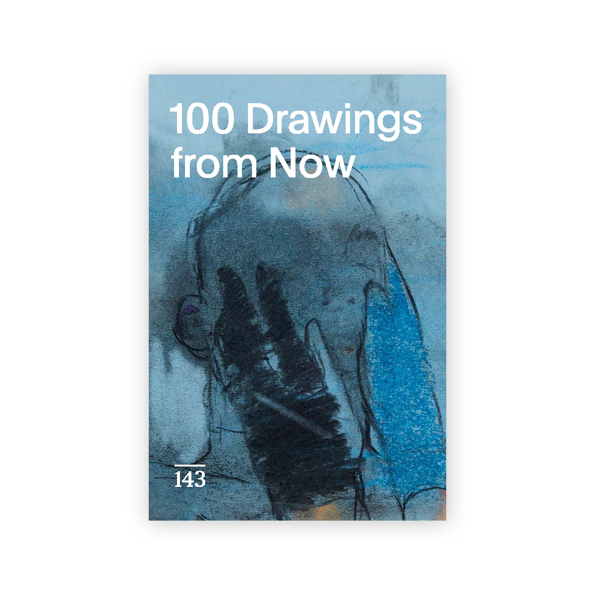 Front cover for "100 Drawing From Now" featuring work by artist Jennifer Packer.