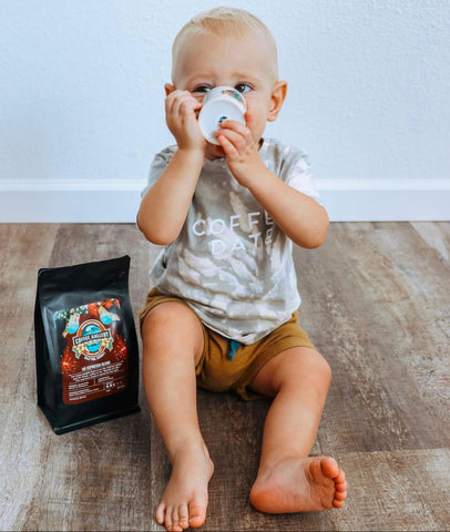 Kid Drinking Coffee