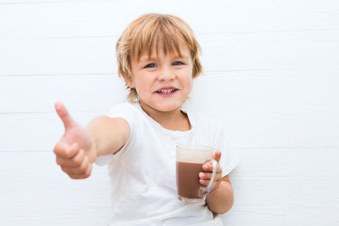 Boy Drinking Coffee