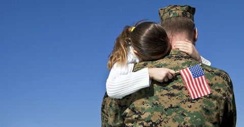 Father and Daughter Military Family