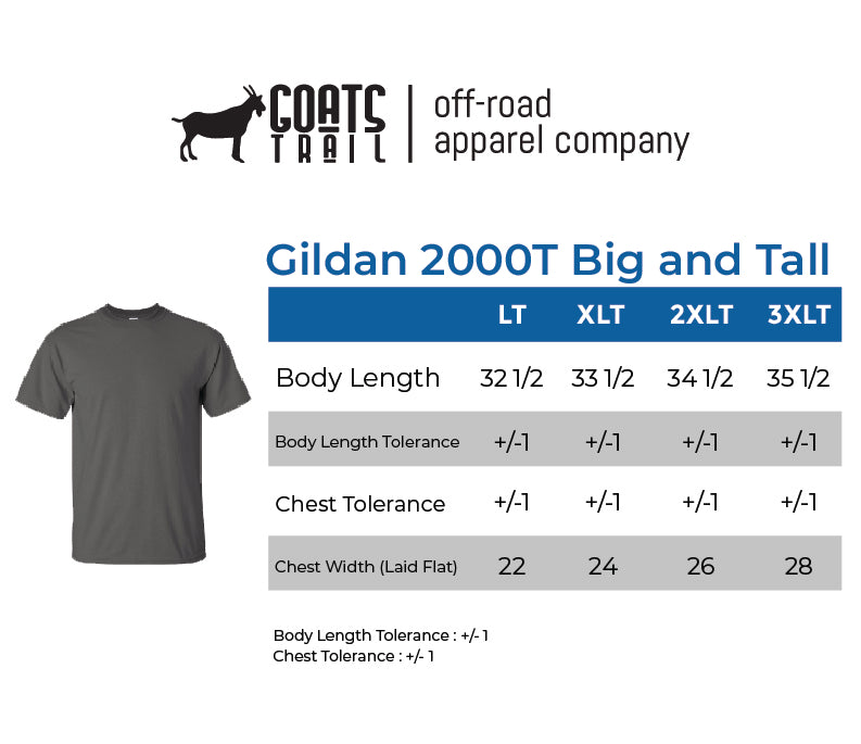 Men's Big and Tall Tee Shirts-Goats Trail Offroad Apparel Company