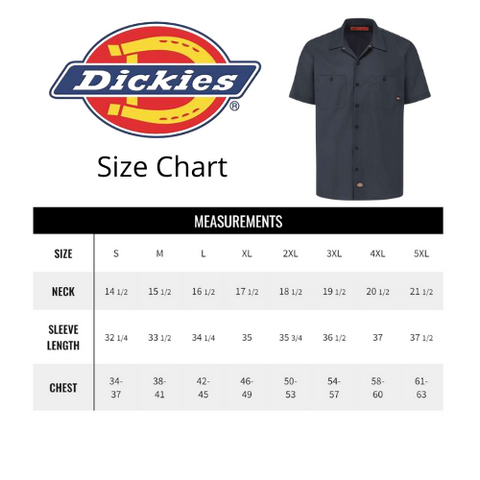 Dickies Big And Size Chart