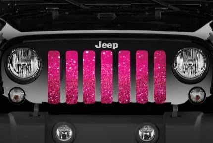 Grille Insert: Bright Sparkle Pink Flex-Made in the USA