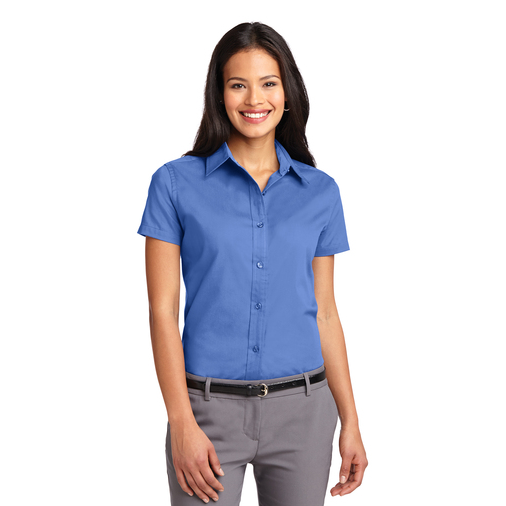 TCLAD Port Authority Ladies Short Sleeve Easy Care Shirt – River