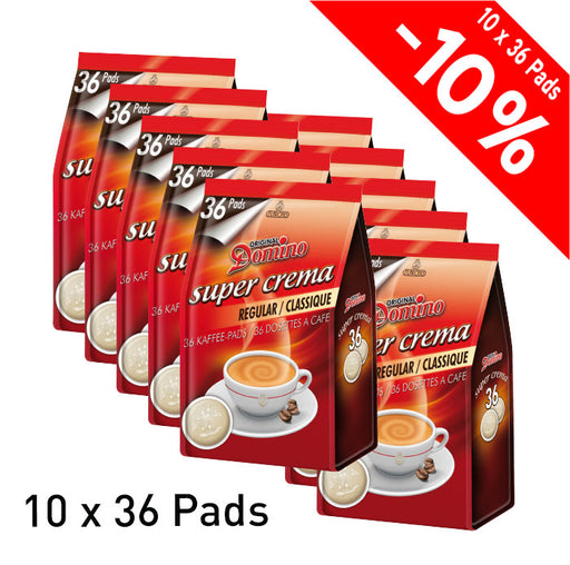 Dosettes Senseo® compatibles Domino Cappuccino Crema - 12 paquets - 216  dosettes