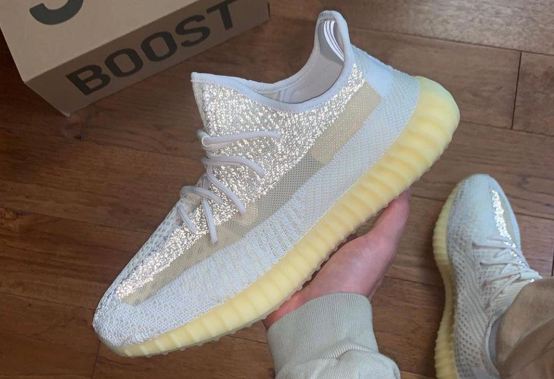 natural yeezy reflective