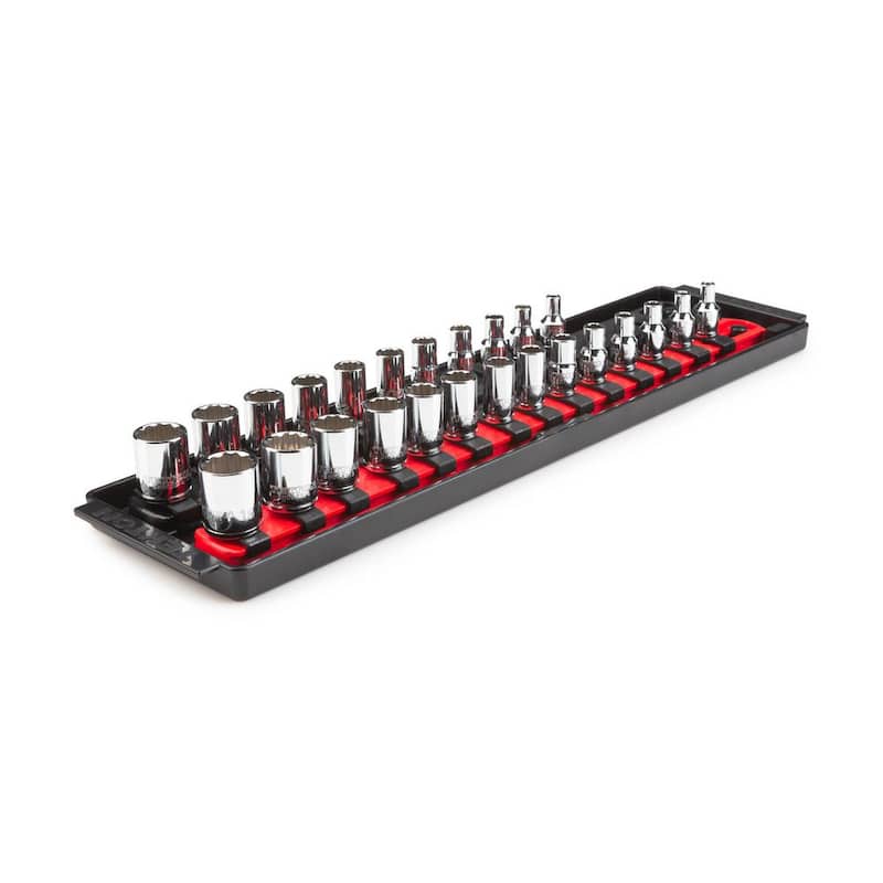 1/4 in. Drive 12-Point Socket Set, (25-Piece) (5/32-9/16 in., 4-15 mm)
