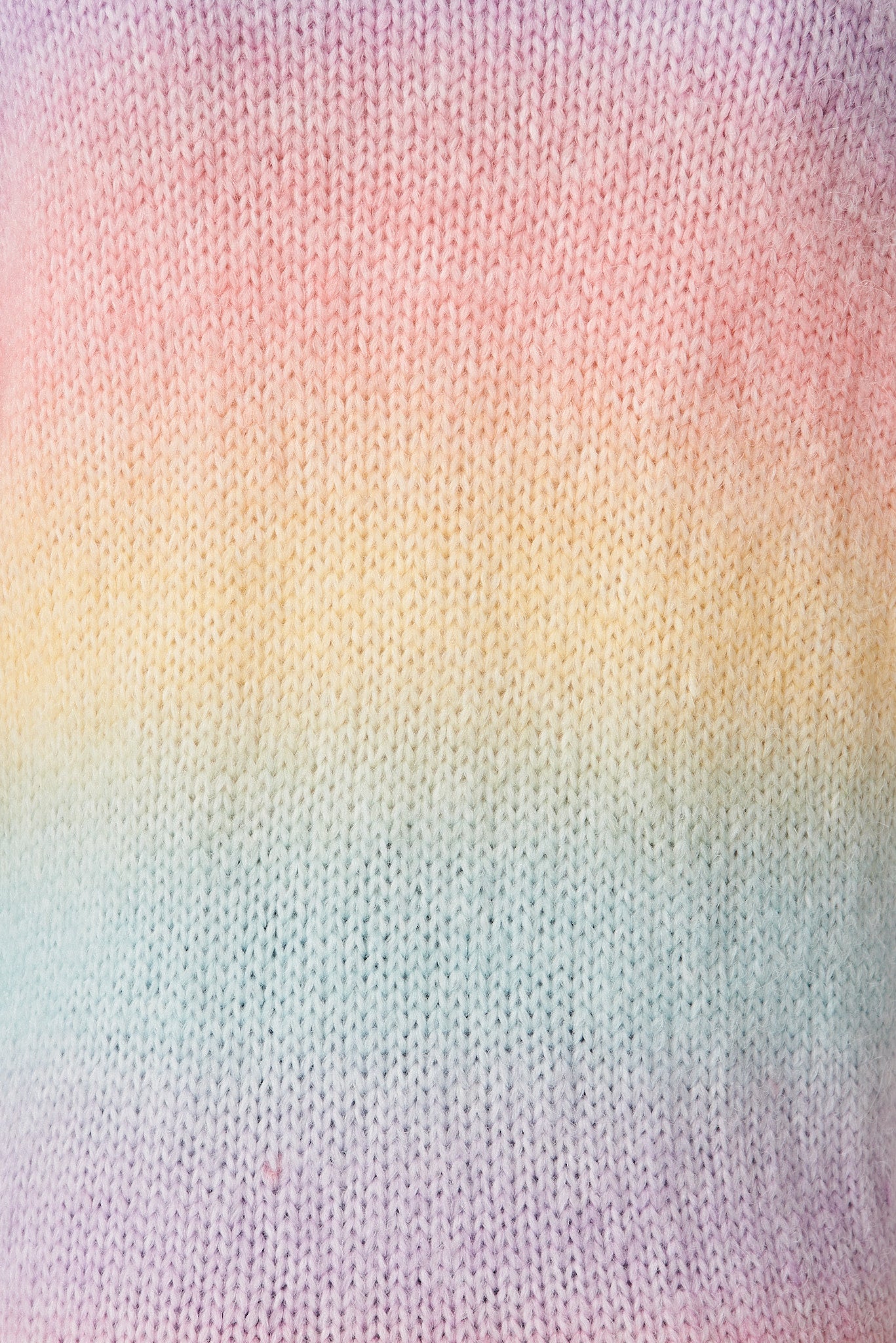 Darlington Knit Cardigan In Pastel Rainbow Wool Blend