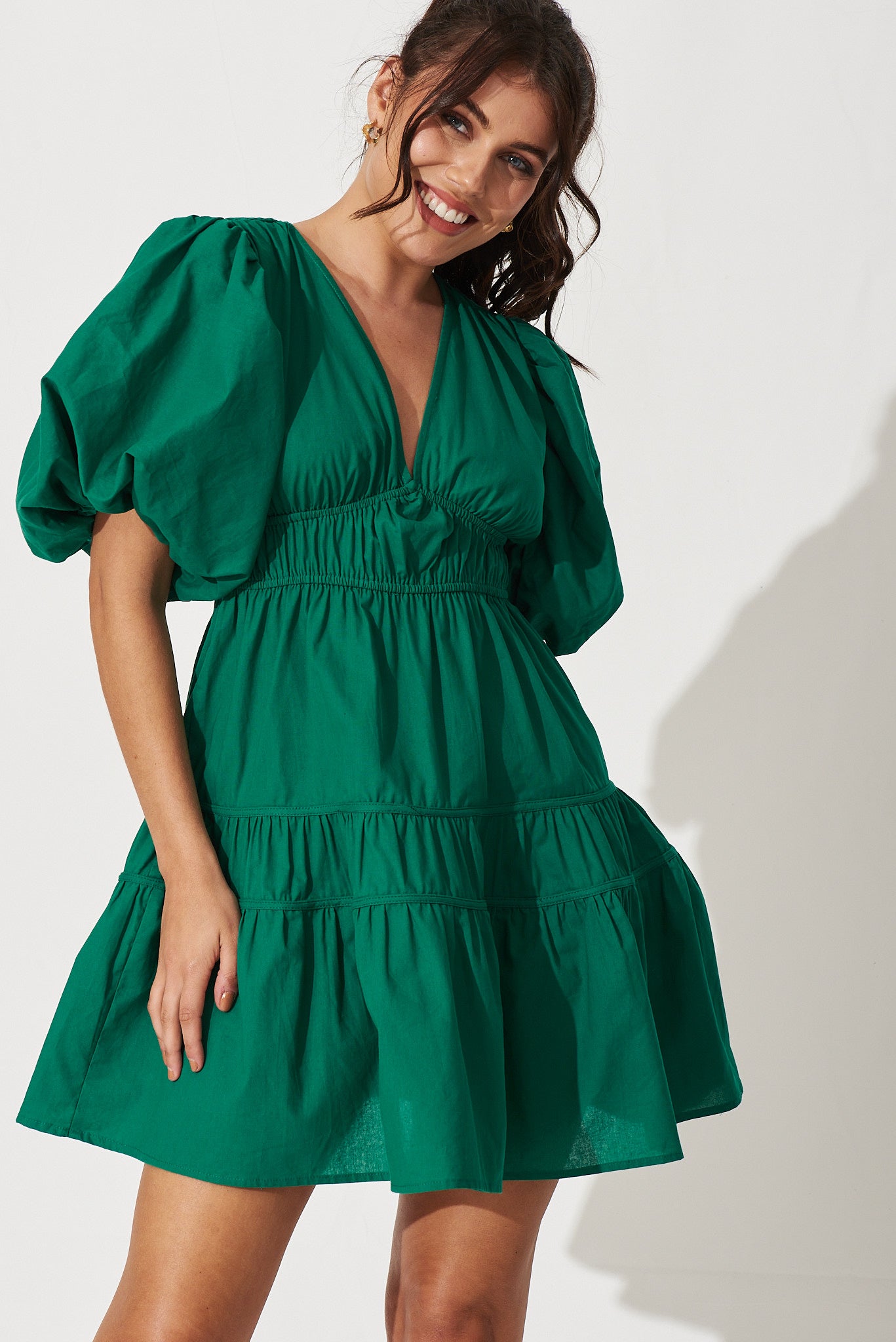 Amarusso Dress In Green Cotton