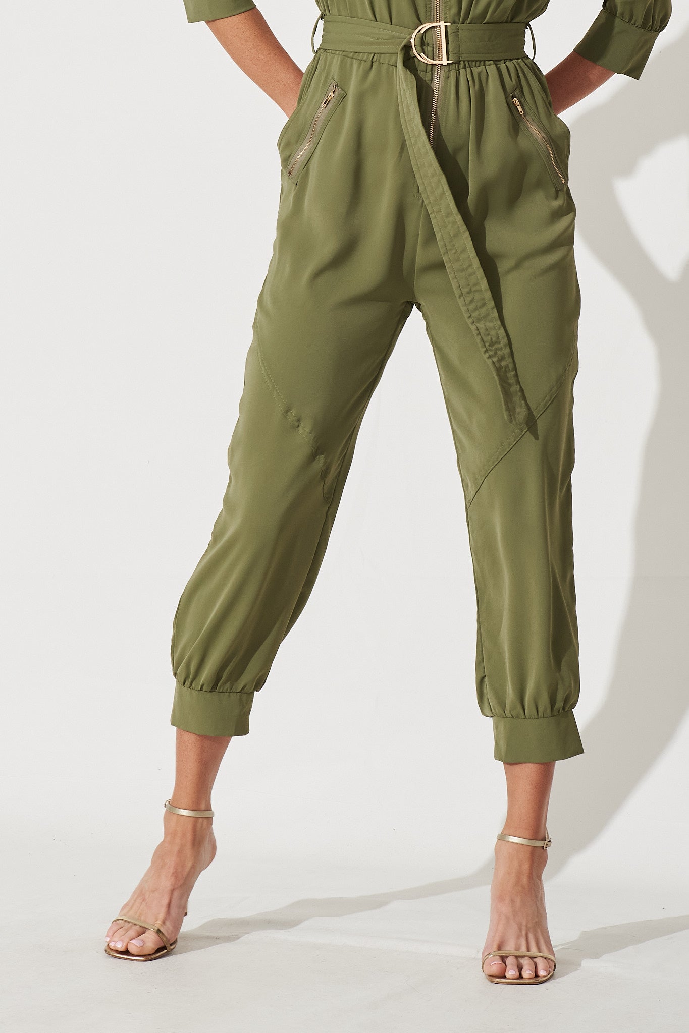 Jojo Jumpsuit In Khaki