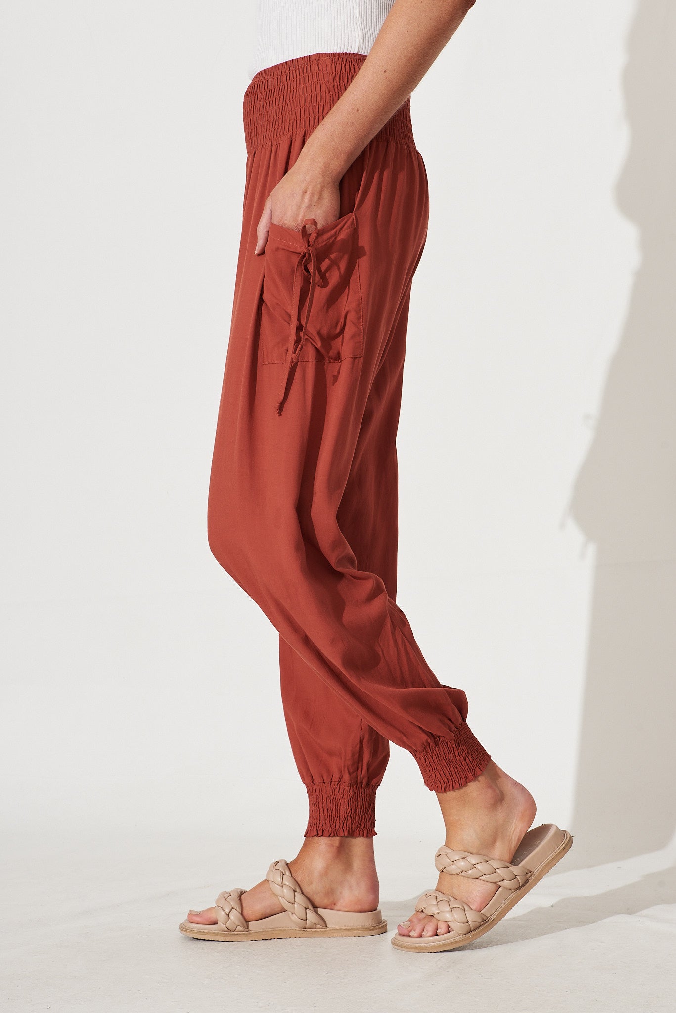 Gabby Lounge Pants In Rust