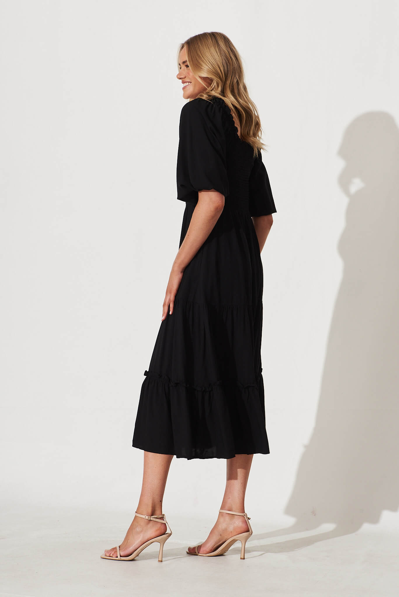 Lovejoy Midi Dress In Black