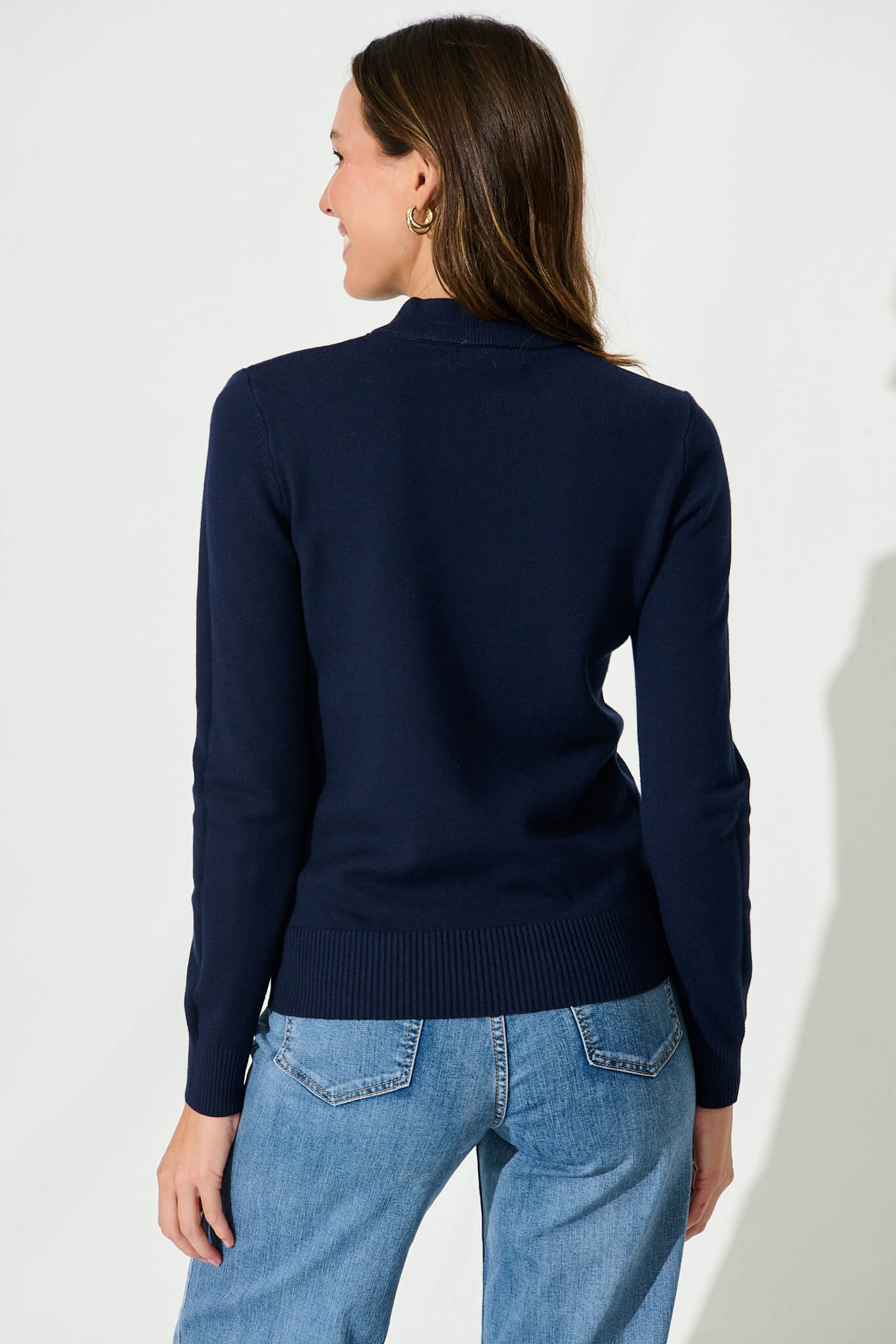 Hayley Knit Top In Navy