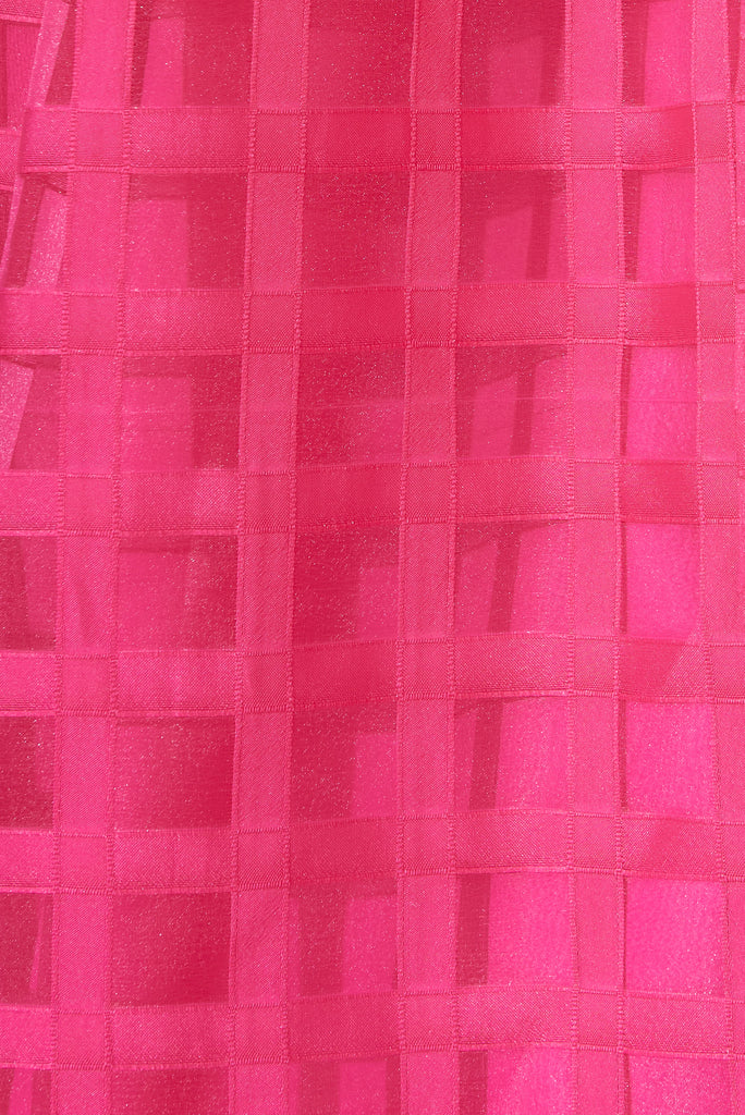 Partie Midi Dress In Hot Pink Organza – St Frock