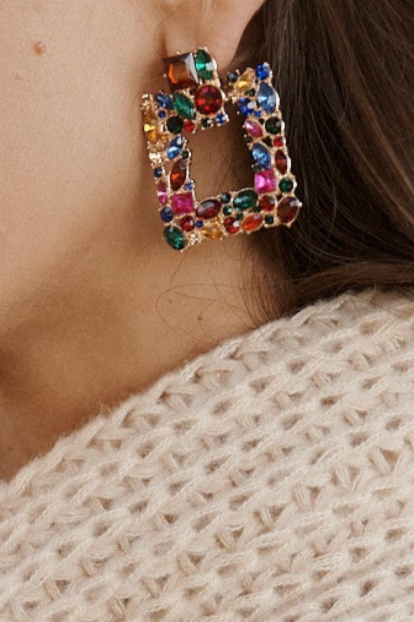 August + Delilah Betsy Earrings In Multi